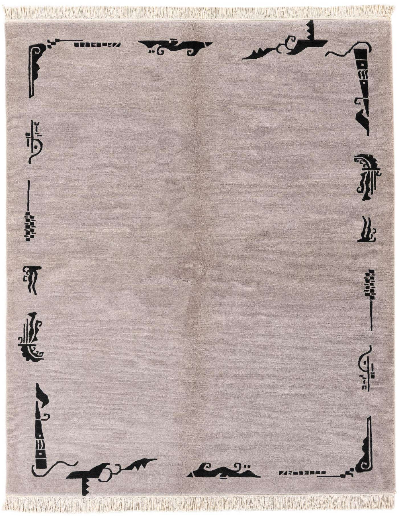 5' 7 x 7' 5 Hand Knotted Tibet Wool Rug