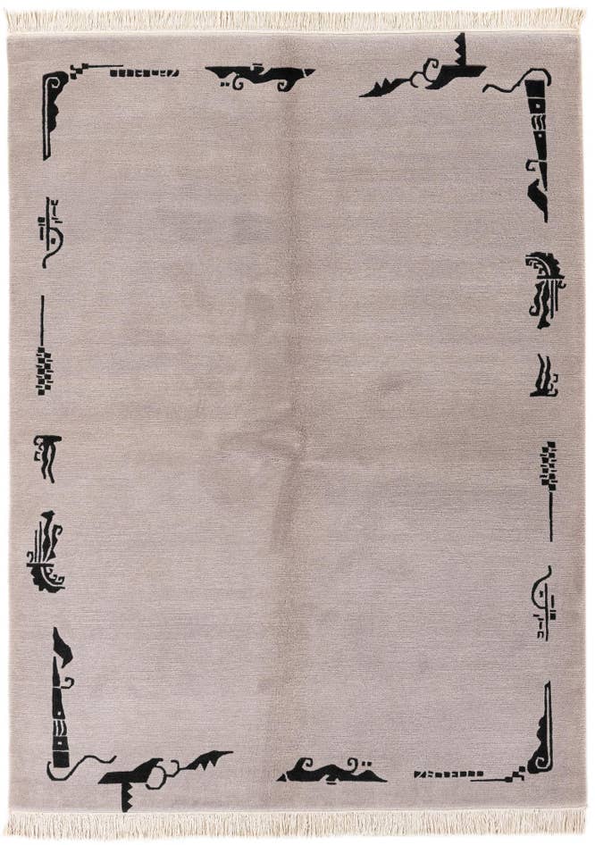 Detail image of 5' 7 x 7' 5 Hand Knotted Tibet Wool Rug