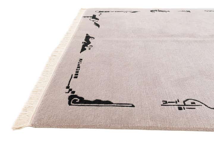 5' 7 x 7' 5 Hand Knotted Tibet Wool Rug