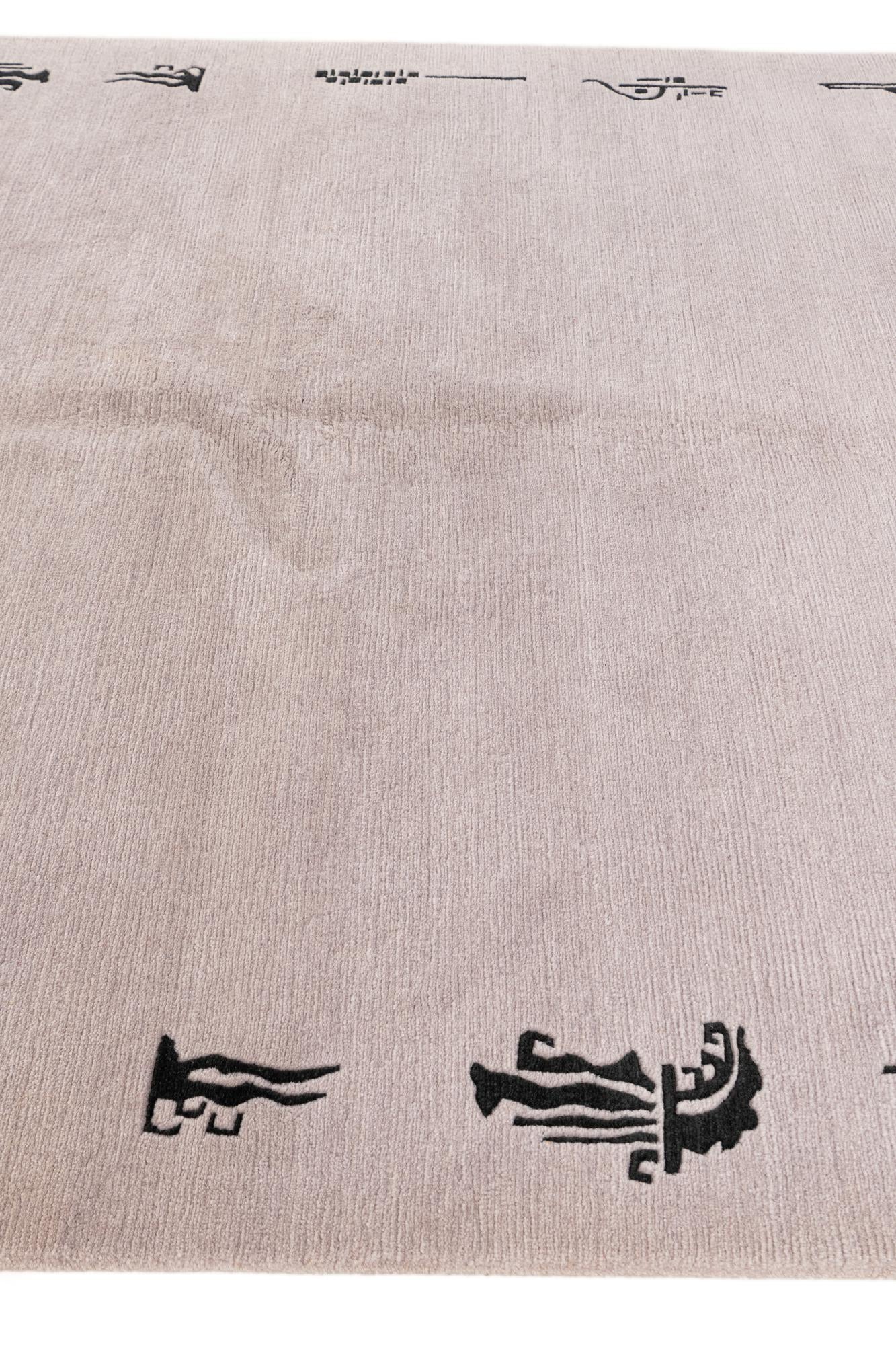 5' 7 x 7' 5 Hand Knotted Tibet Wool Rug
