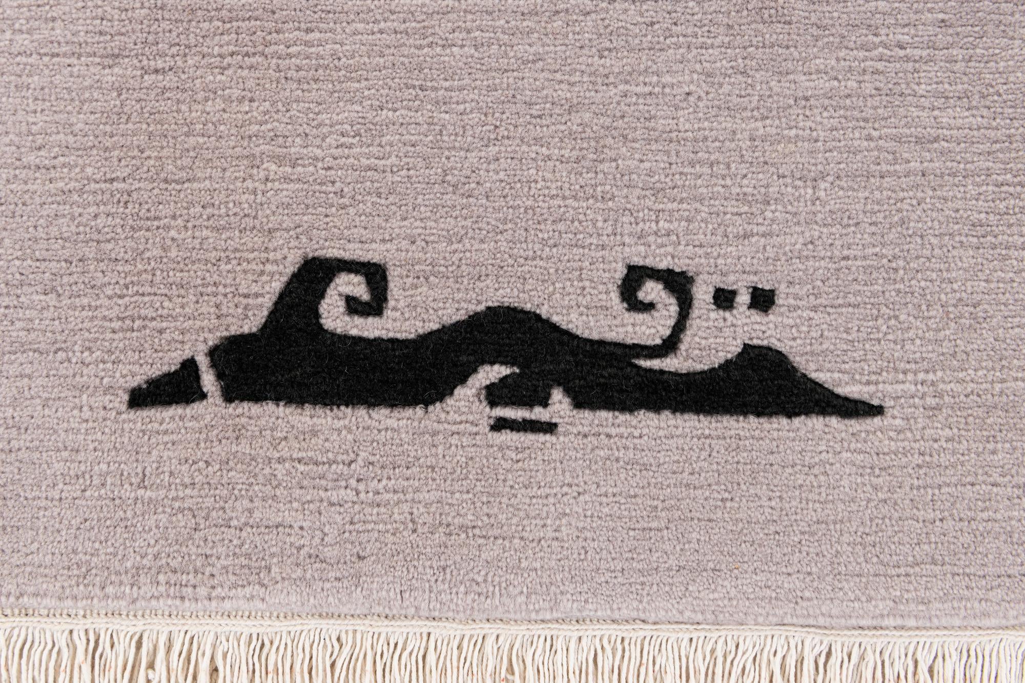 5' 7 x 7' 5 Hand Knotted Tibet Wool Rug