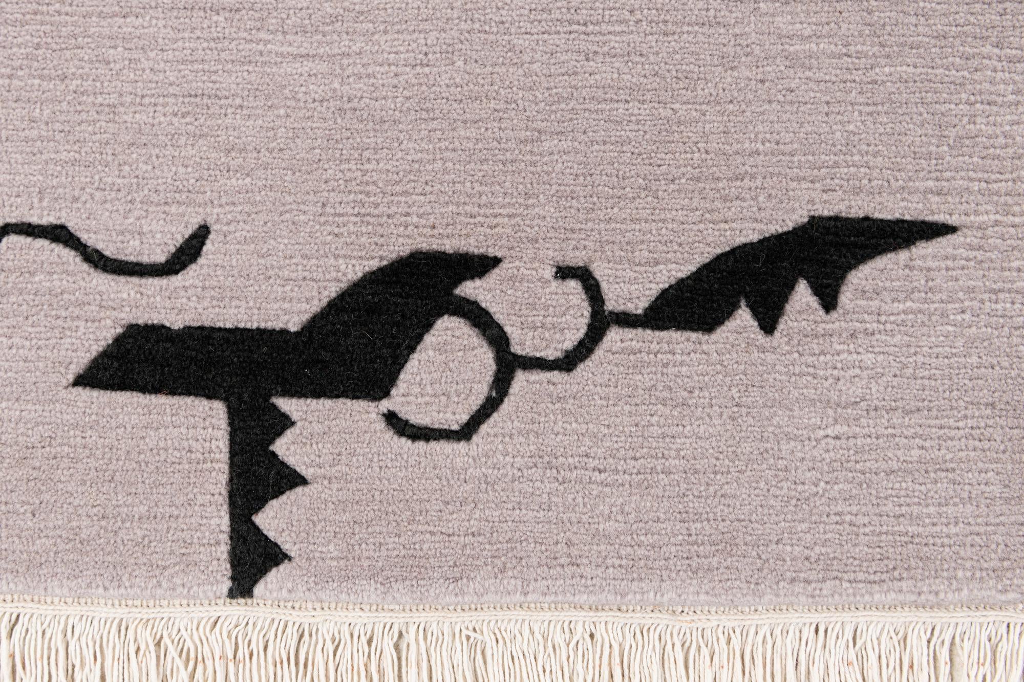 5' 7 x 7' 5 Hand Knotted Tibet Wool Rug