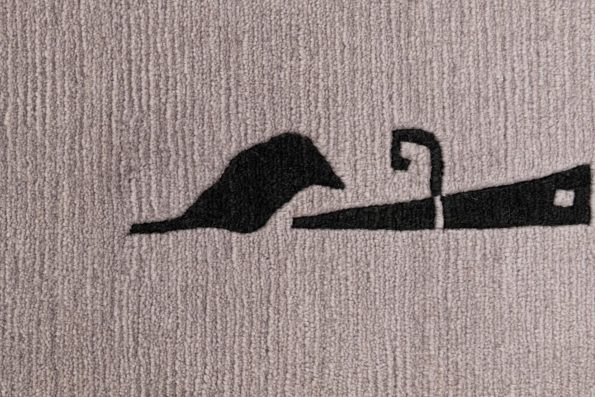 5' 7 x 7' 5 Hand Knotted Tibet Wool Rug