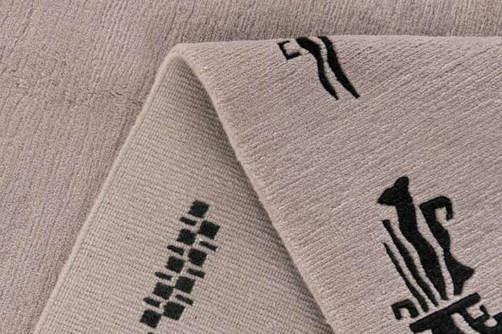 5' 7 x 7' 5 Hand Knotted Tibet Wool Rug