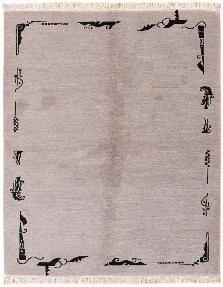 Detail image of 5' 7 x 7' 5 Hand Knotted Tibet Wool Rug