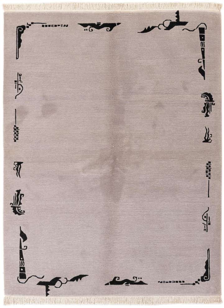 5' 7 x 7' 5 Hand Knotted Tibet Wool Rug