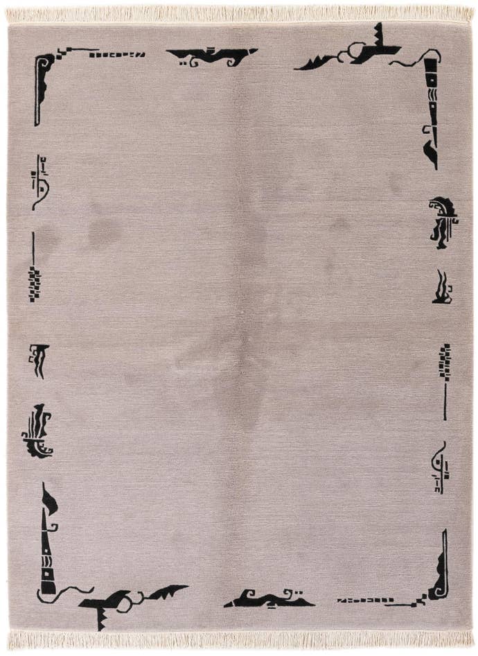 Detail image of 5' 7 x 7' 5 Hand Knotted Tibet Wool Rug