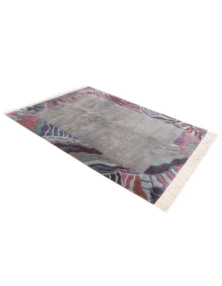 4' 9 x 6' 6 Hand Knotted Tibet Wool Rug