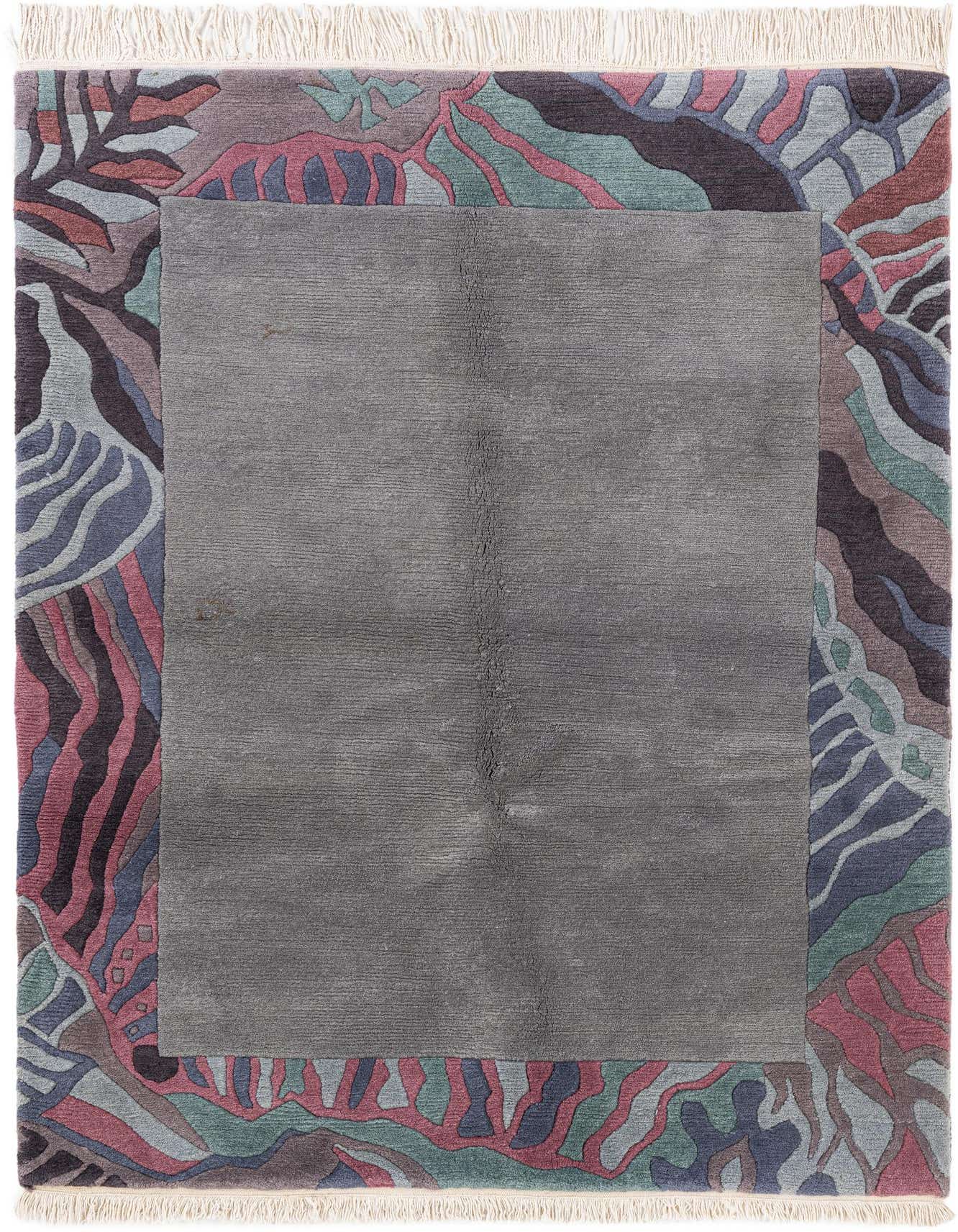 4' 9 x 6' 6 Hand Knotted Tibet Wool Rug