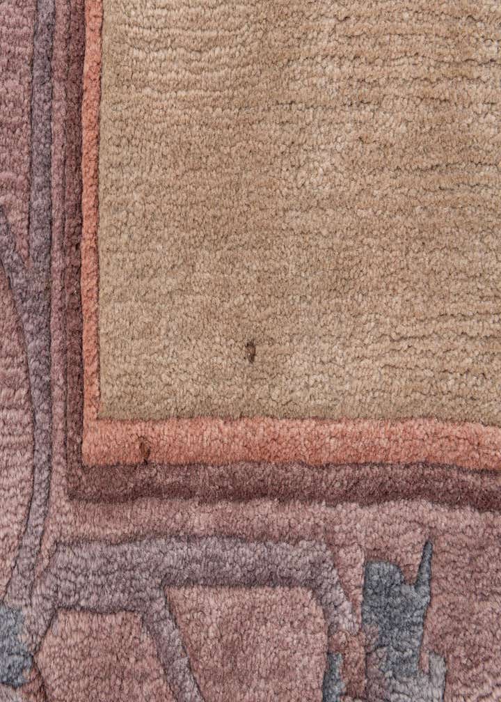 8' x 11' 4 Hand Knotted Tibet Wool Rug