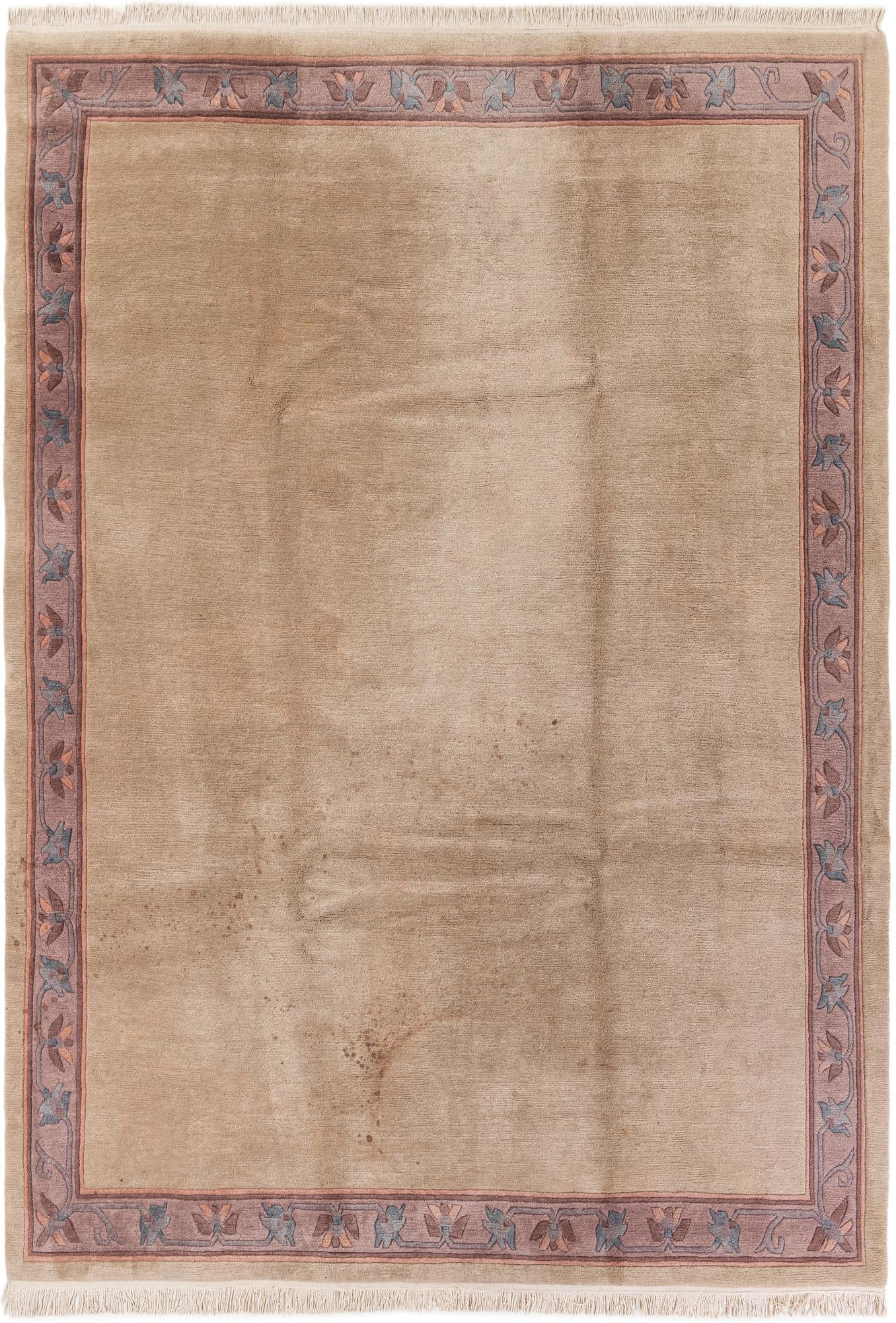 8' x 11' 4 Hand Knotted Tibet Wool Rug