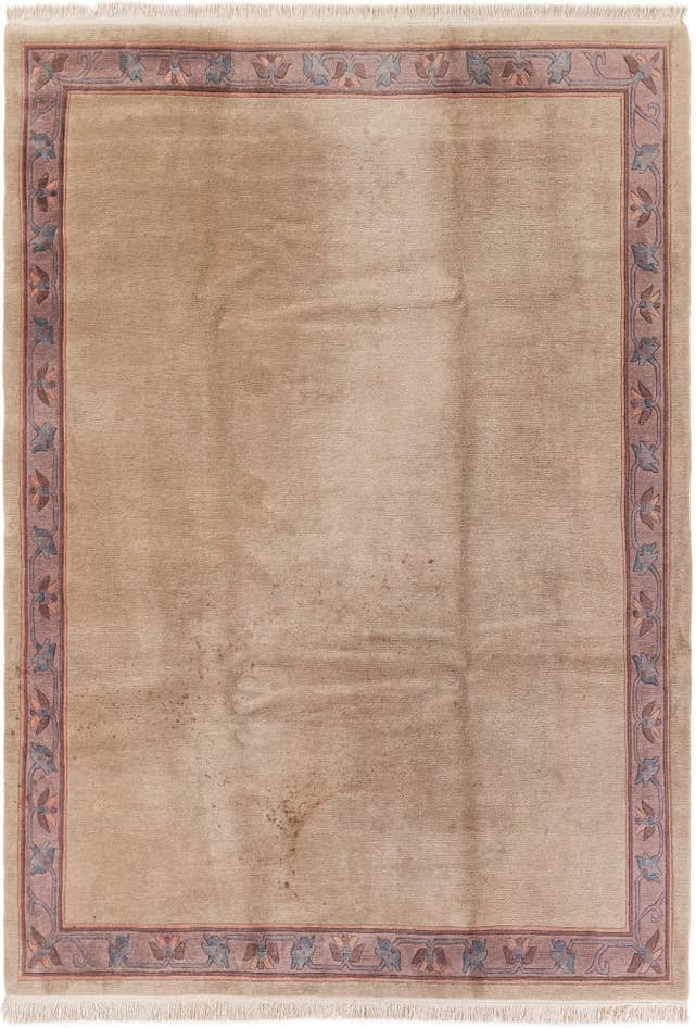 Detail image of 8' x 11' 4 Hand Knotted Tibet Wool Rug
