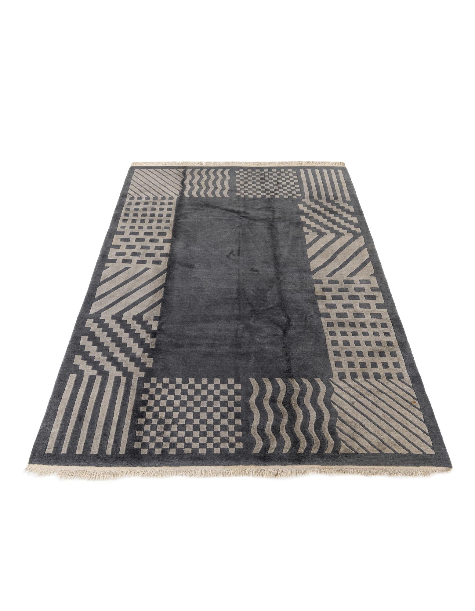 205cm x 300cm anudado a mano Tibet Alfombra Lana