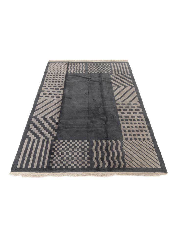 6' 8 x 9' 10 Hand Knotted Tibet Wool Rug
