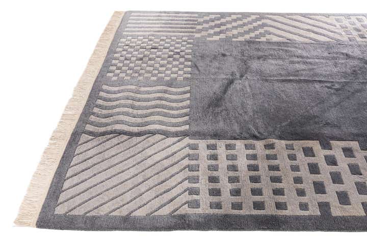 6' 8 x 9' 10 Hand Knotted Tibet Wool Rug