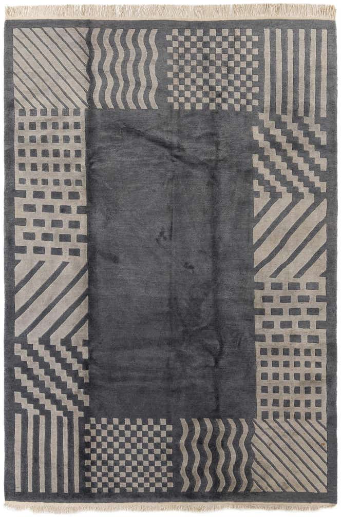 6' 8 x 9' 10 Hand Knotted Tibet Wool Rug