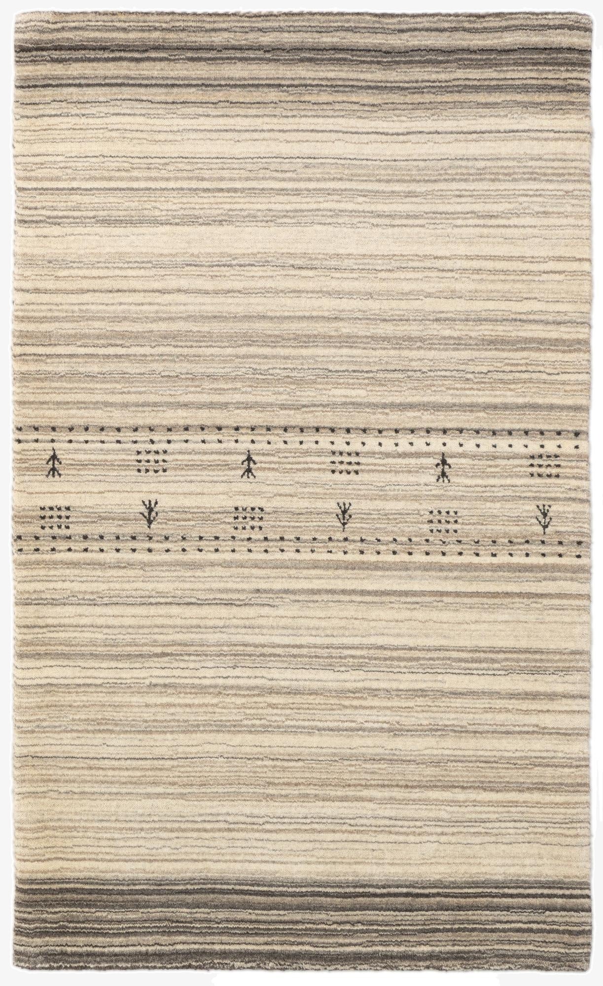 2' 5 x 4'  Hand Knotted Tibet Wool Rug