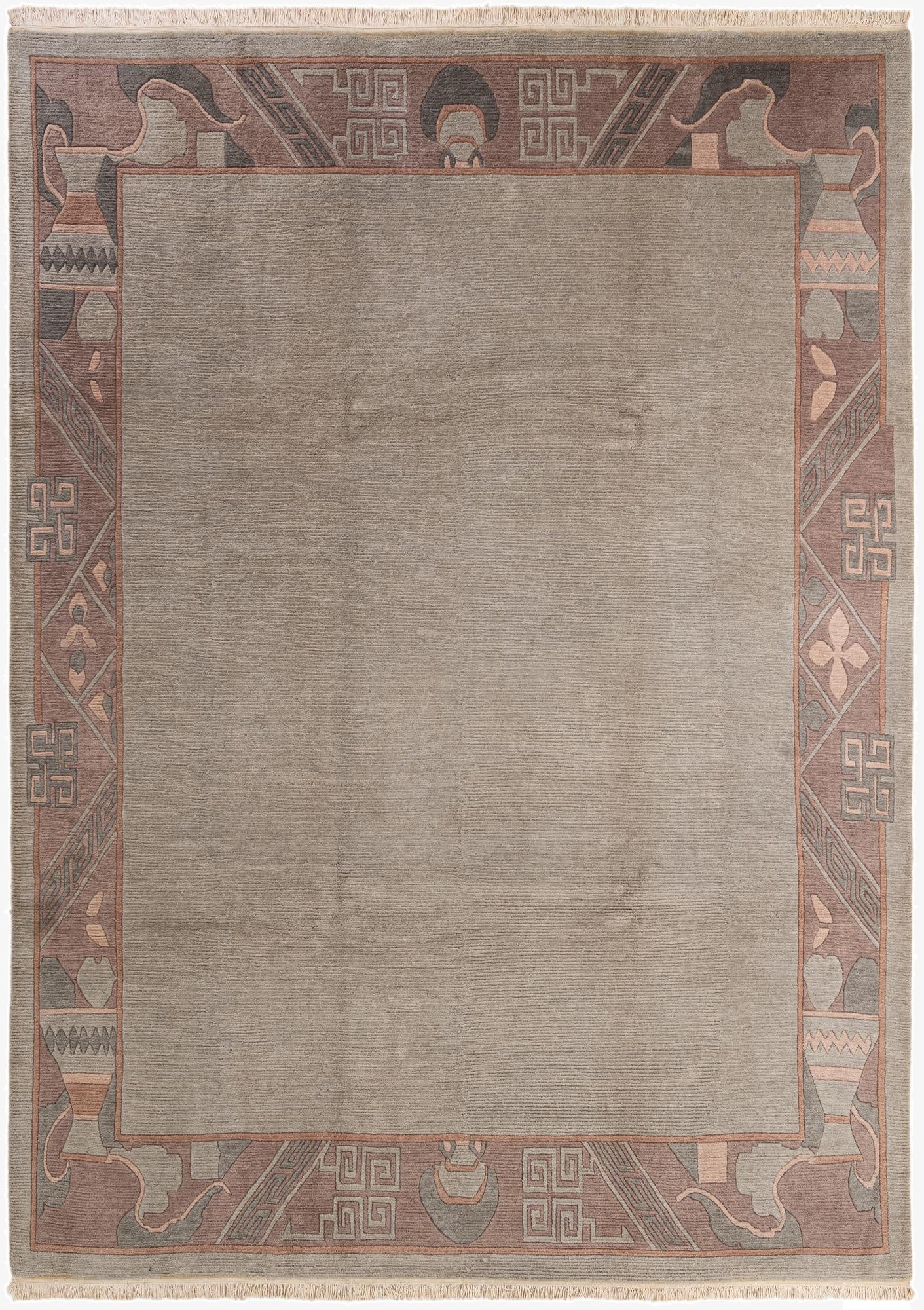 8' 4 x 11' 7  Hand Knotted Tibet Wool Rug