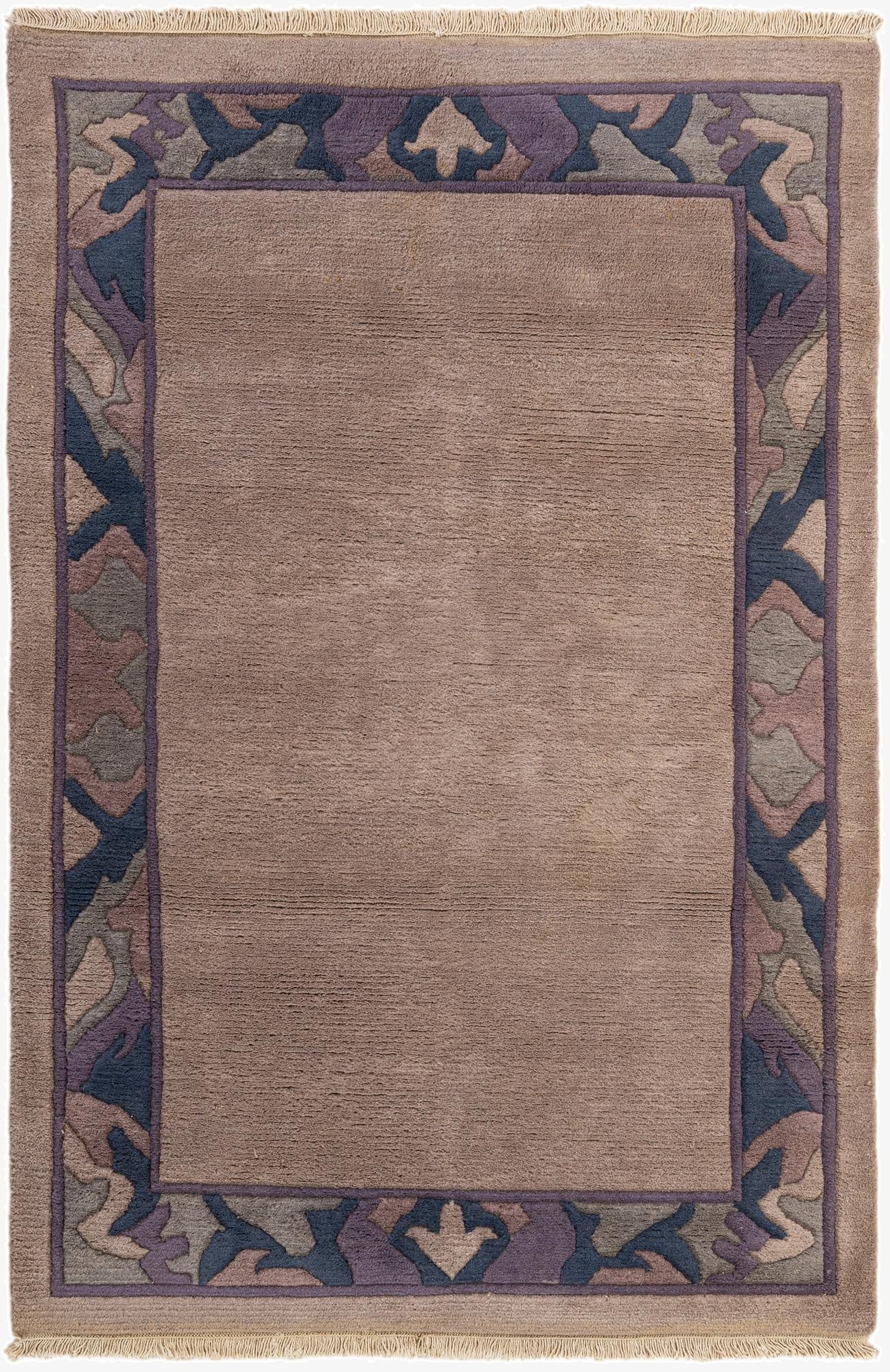 4' 3 x 6' 2  Hand Knotted Tibet Wool Rug