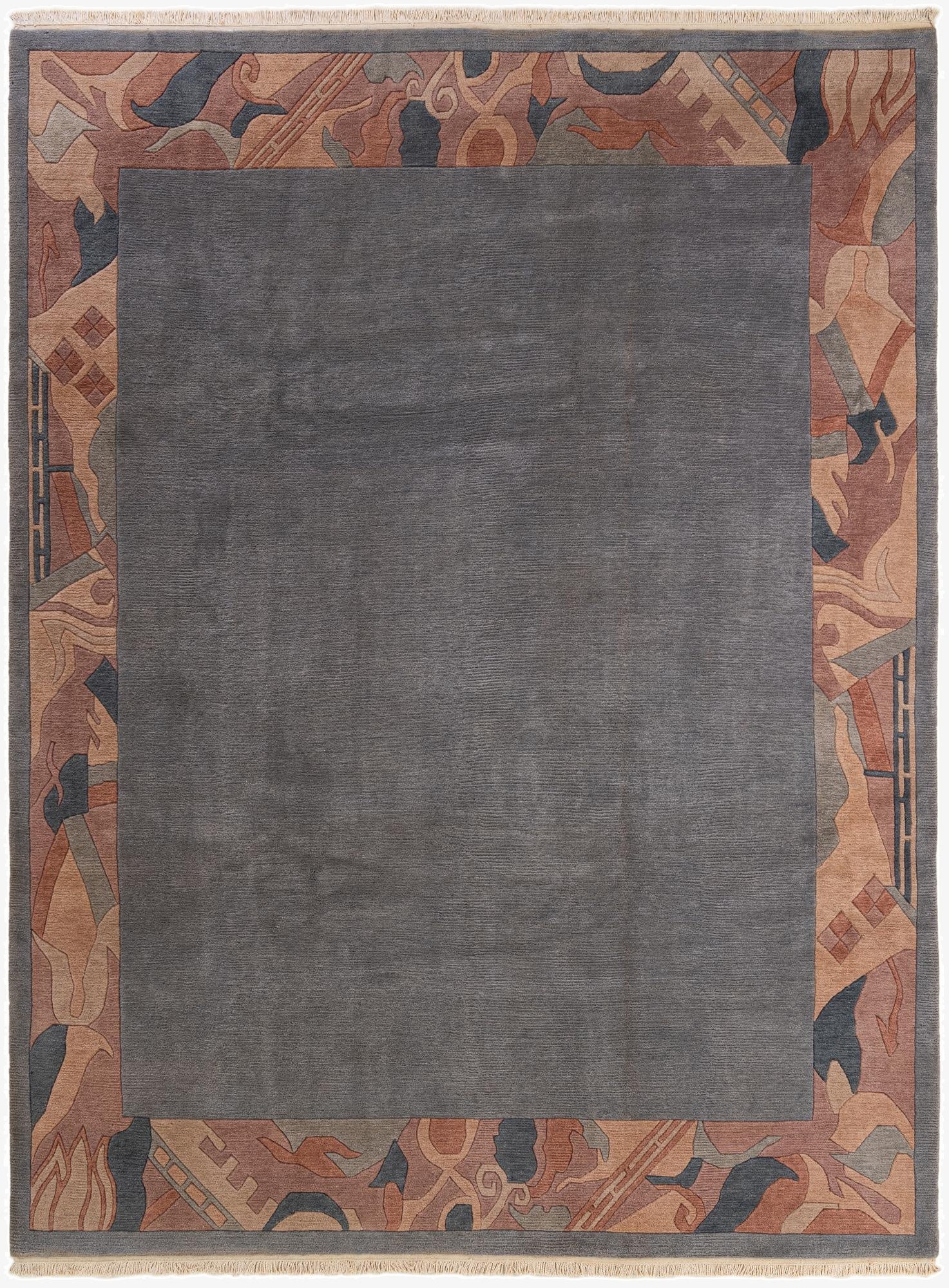 8' 6 x 11' 5  Hand Knotted Tibet Wool Rug
