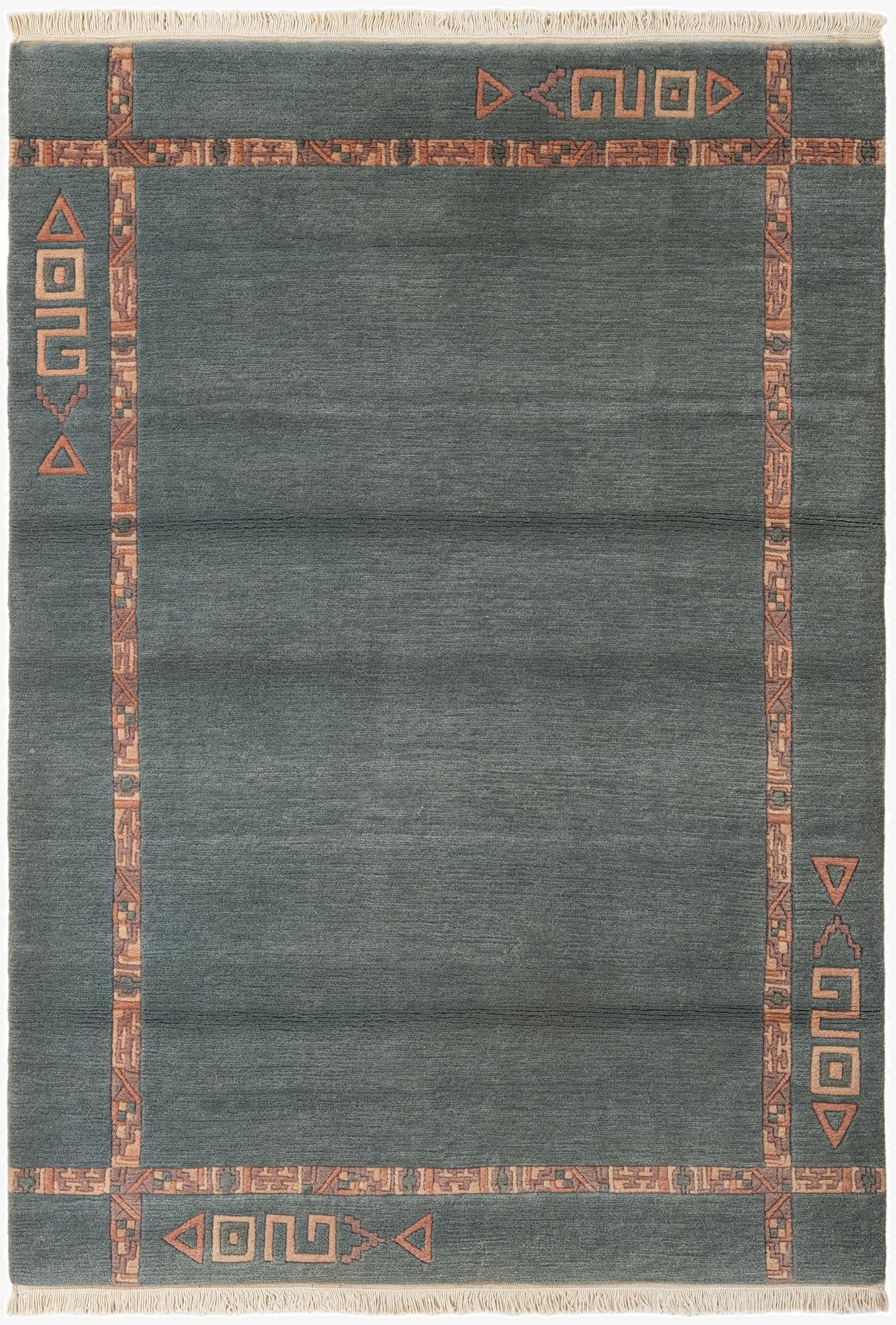4' 2 x 5' 10  Hand Knotted Tibet Wool Rug