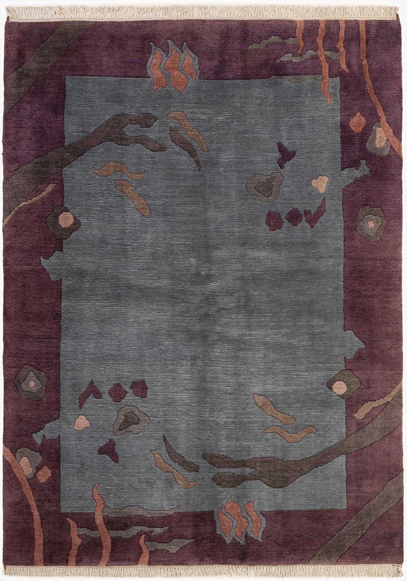 175cm x 235cm  Hand Knotted Tibet Wool Alfombra