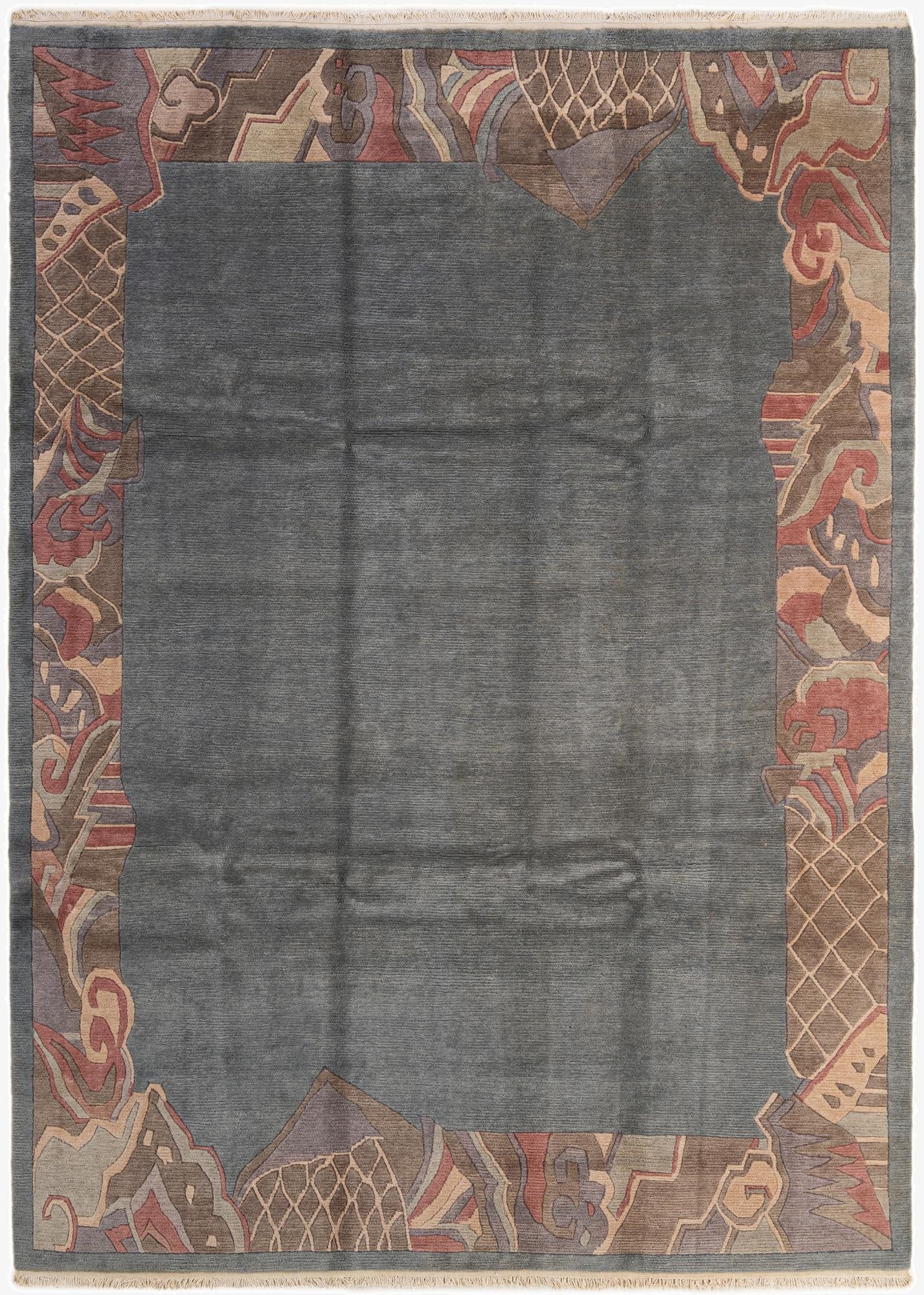 8' 4 x 11' 7  Hand Knotted Tibet Wool Rug
