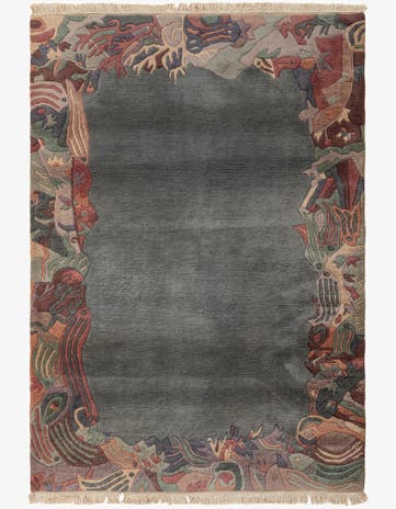 4' 3 x 5' 10 Hand Knotted Tibet Wool Rug