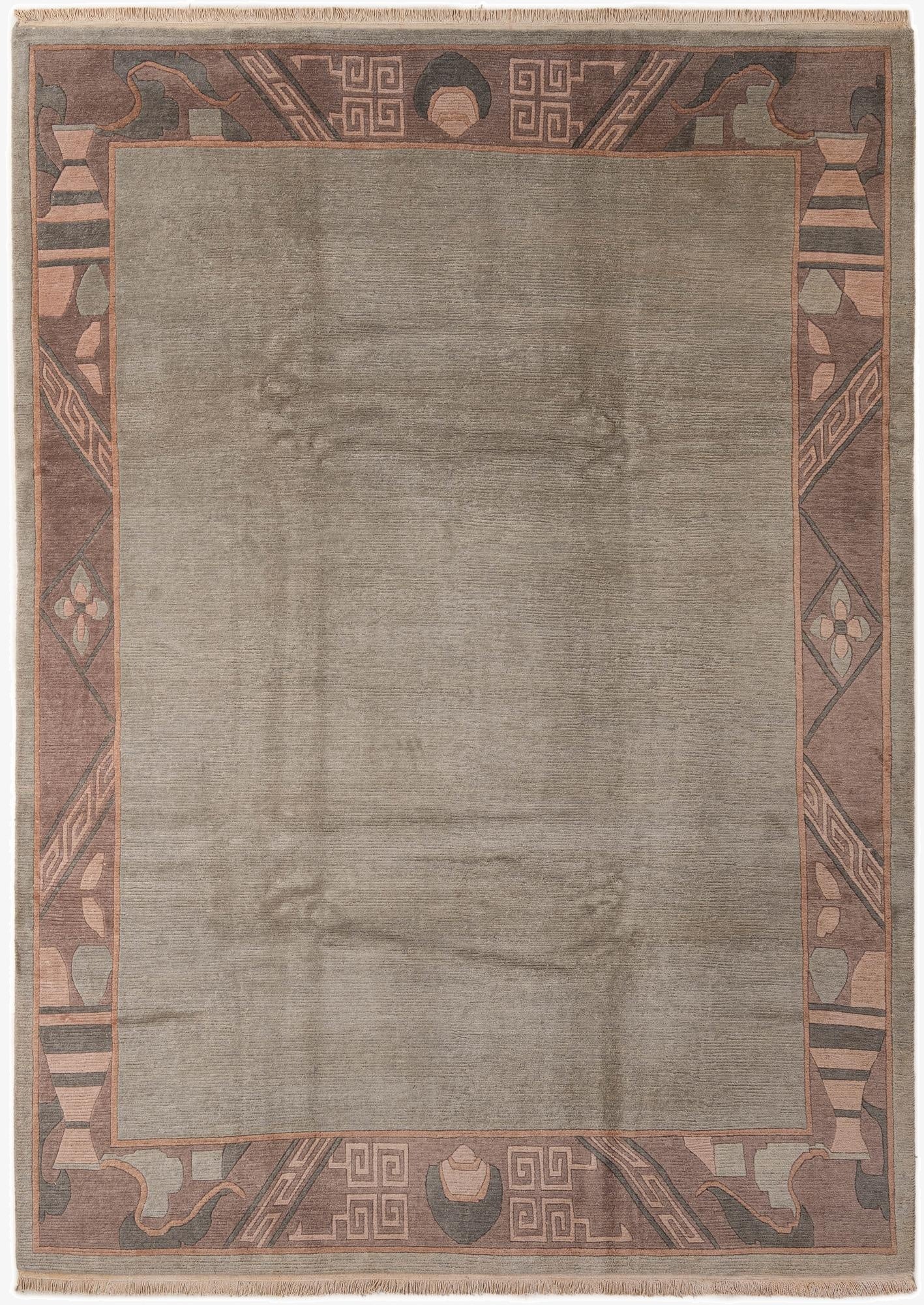 8' 4 x 11' 6  Hand Knotted Tibet Wool Rug