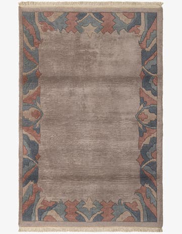 4' x 6' 2 Hand Knotted Tibet Wool Rug
