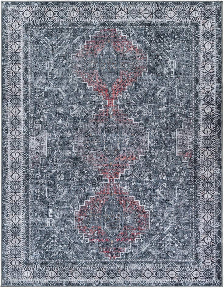 Detail image of 6' 1 x 9' Washable Timeless Rug