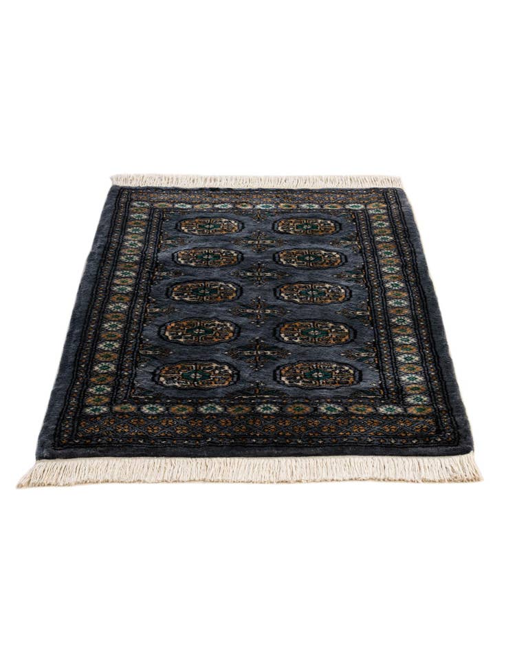 Detail image of 2' 8 x 4' 1  Hand Knotted Torkaman Wool Rug