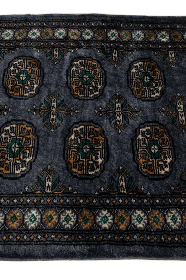 Detail image of 2' 8 x 4' 1 Hand Knotted Torkaman Wool Rug