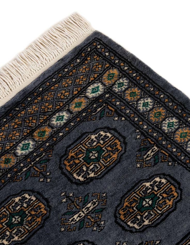 Detail image of 2' 8 x 4' 1  Hand Knotted Torkaman Wool Rug