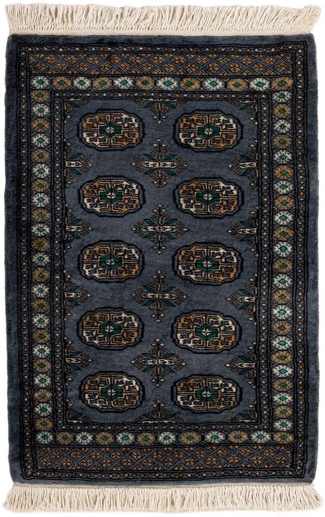 2' 8 x 4' 1 Hand Knotted Torkaman Wool Rug