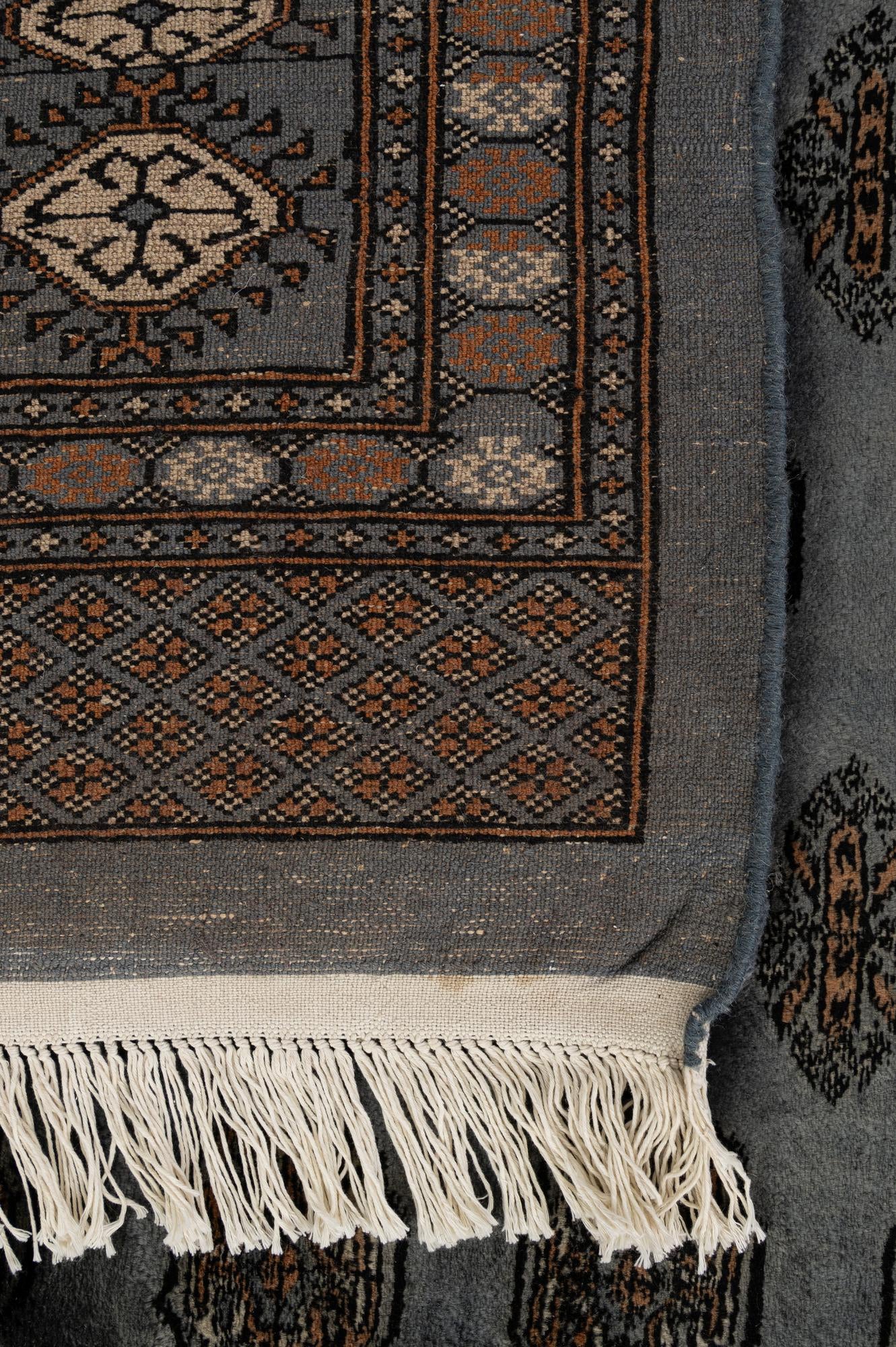 7' 6 x 9' 8 Hand Knotted Torkaman Persian Wool Rug