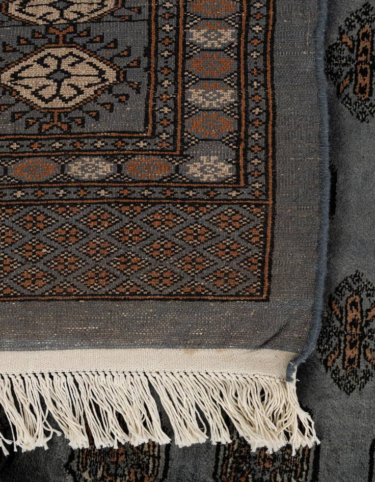 Detail image of 7' 6 x 9' 8  Hand Knotted Torkaman Persian Wool Rug