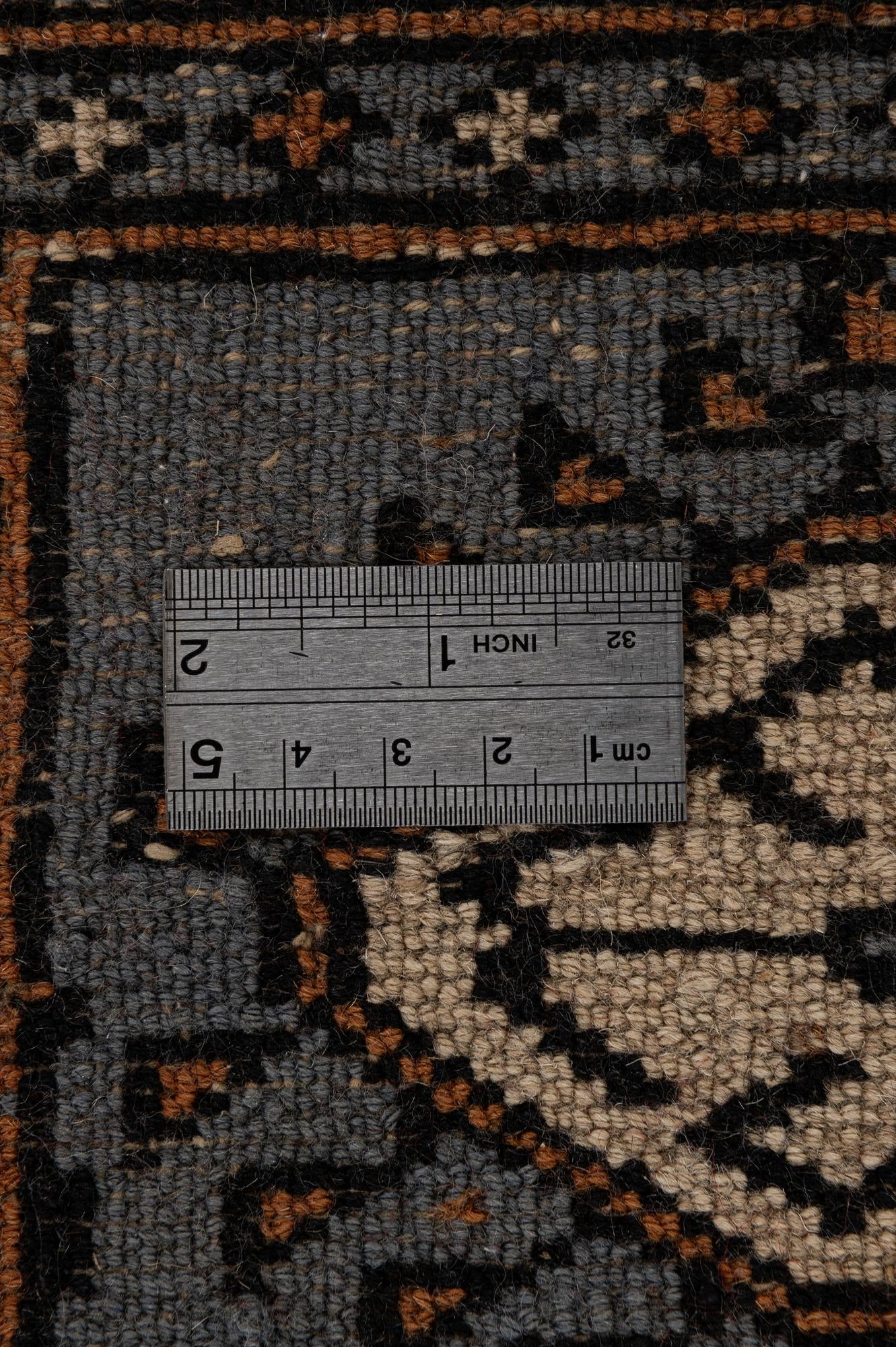 7' 6 x 9' 8 Hand Knotted Torkaman Persian Wool Rug