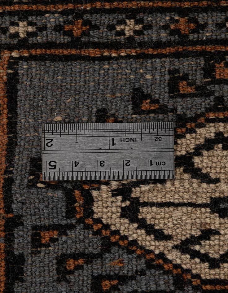 Detail image of 7' 6 x 9' 8  Hand Knotted Torkaman Persian Wool Rug