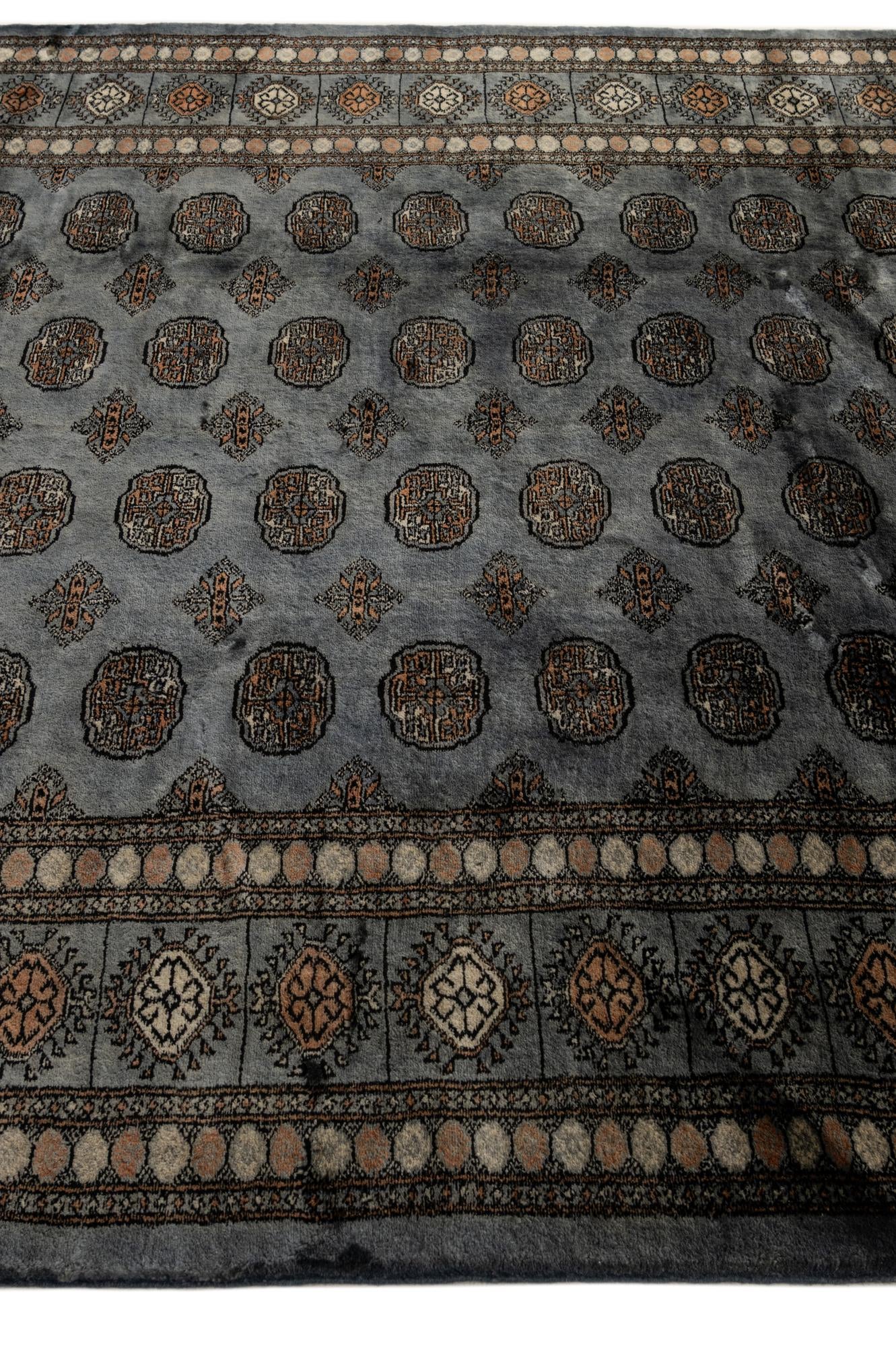 7' 6 x 9' 8 Hand Knotted Torkaman Persian Wool Rug