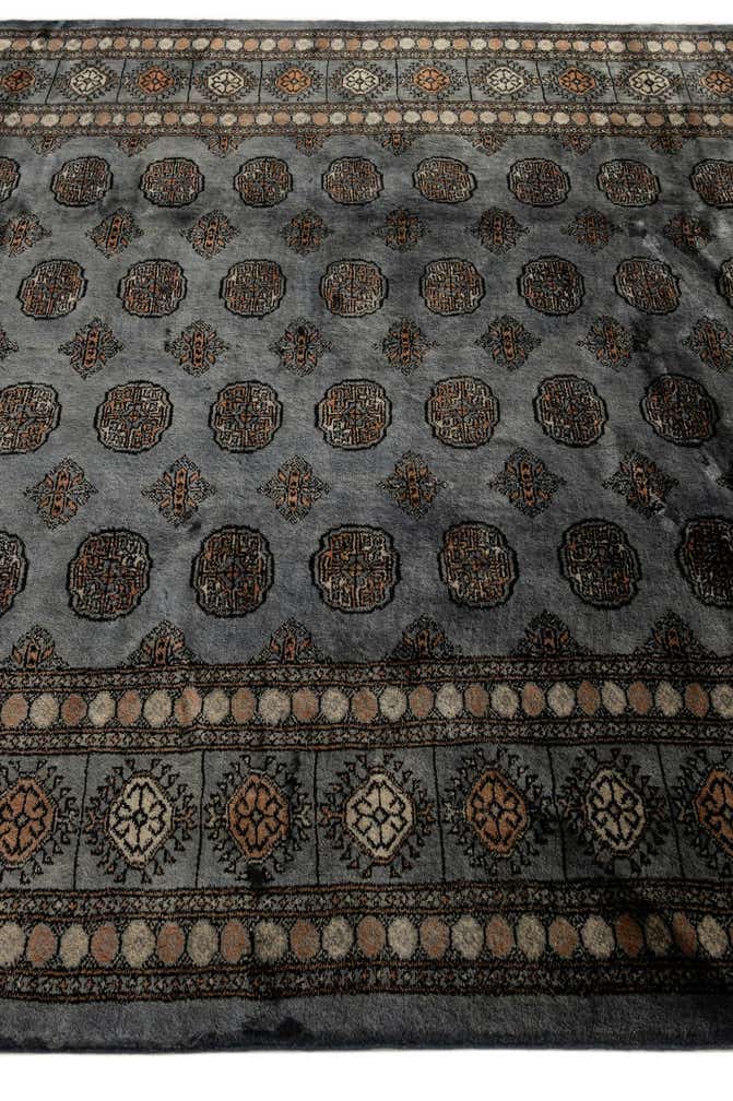 7' 6 x 9' 8 Hand Knotted Torkaman Persian Wool Rug