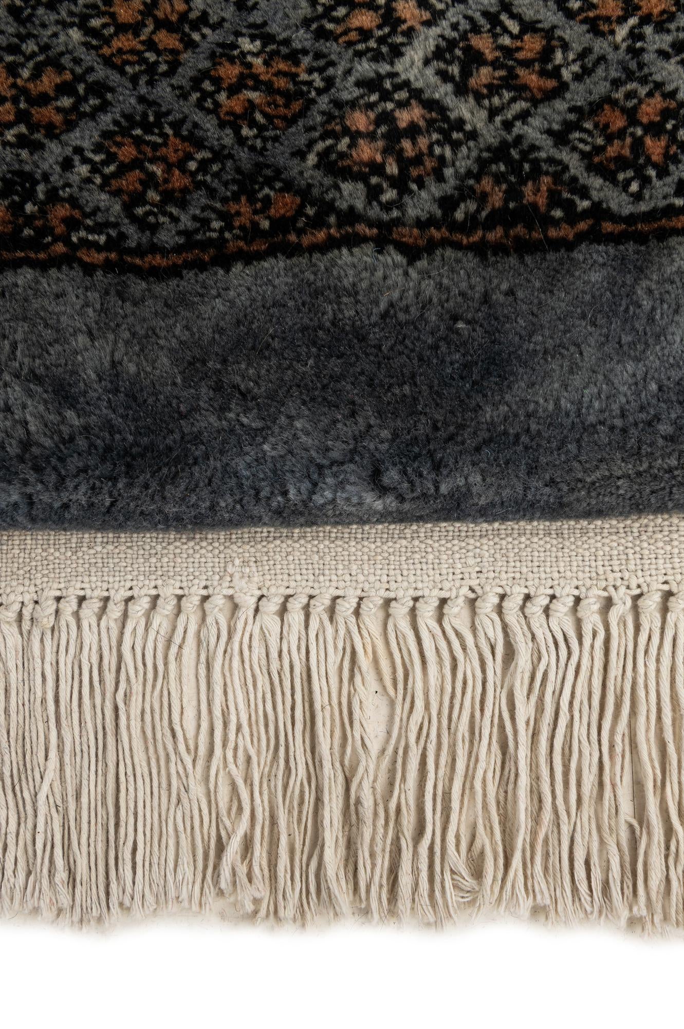 7' 6 x 9' 8 Hand Knotted Torkaman Persian Wool Rug