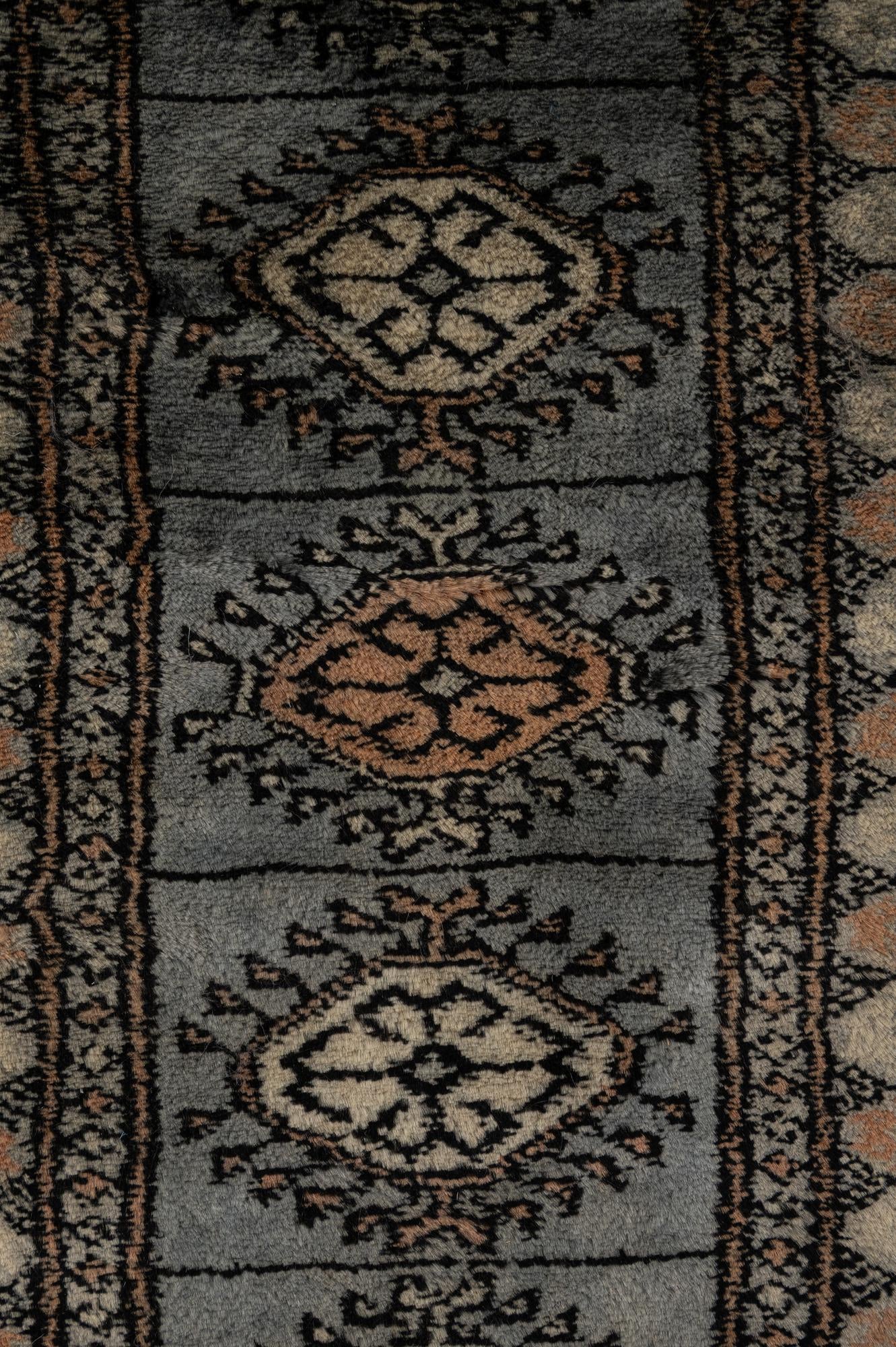 7' 6 x 9' 8 Hand Knotted Torkaman Persian Wool Rug