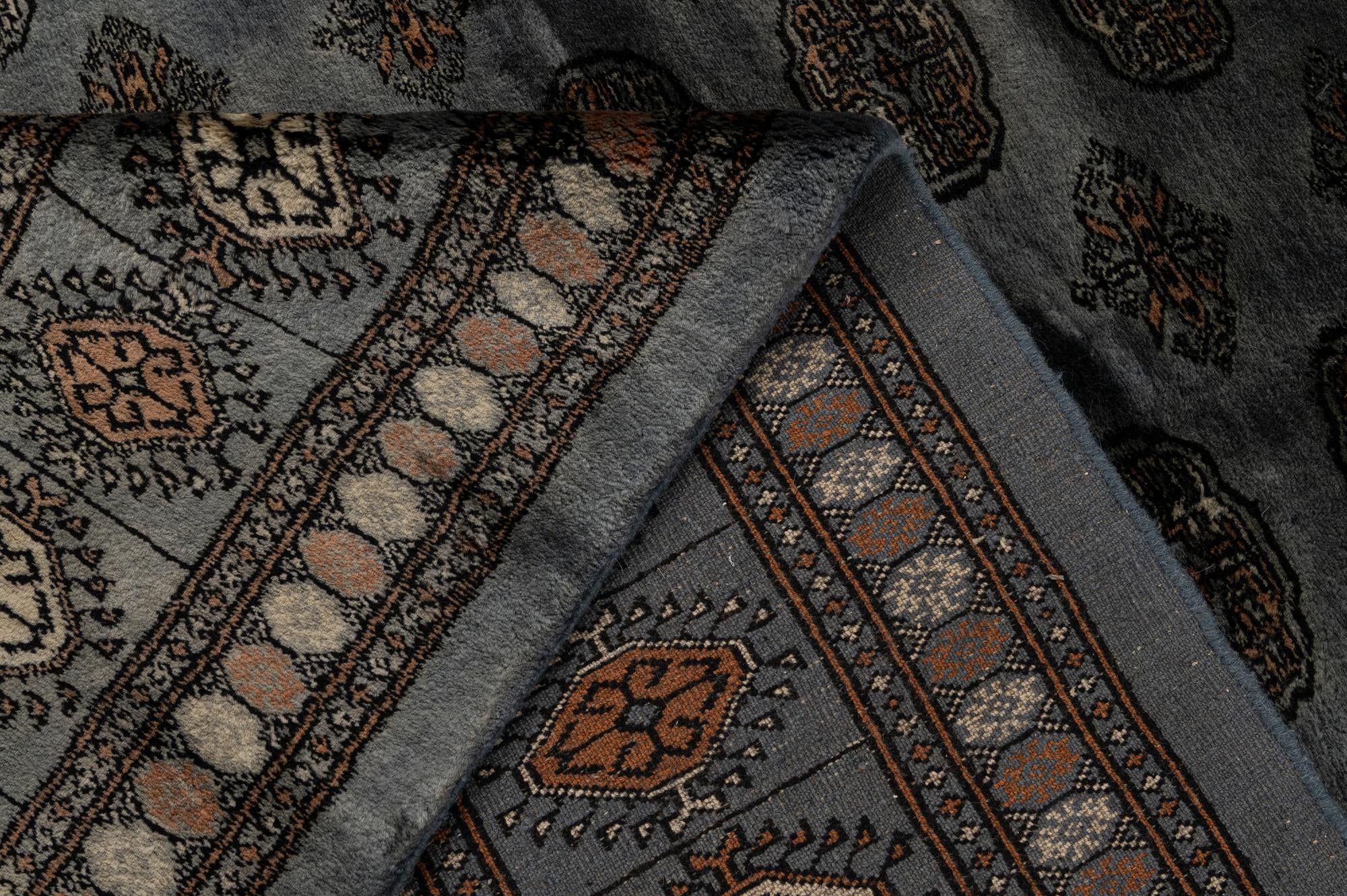 7' 6 x 9' 8 Hand Knotted Torkaman Persian Wool Rug