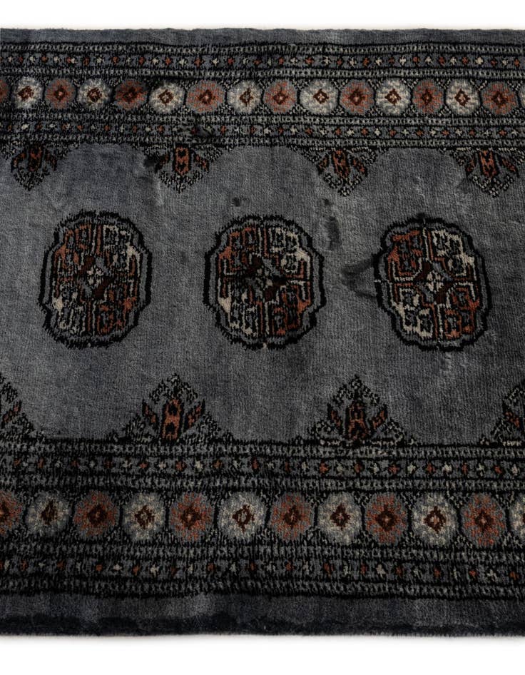 Detail image of 2' 8 x 4' 5  Hand Knotted Torkaman Persian Wool Rug