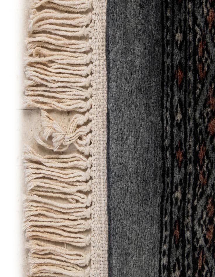 Detail image of 2' 8 x 4' 5  Hand Knotted Torkaman Persian Wool Rug