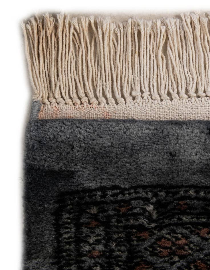 Detail image of 2' 8 x 4' 5  Hand Knotted Torkaman Persian Wool Rug