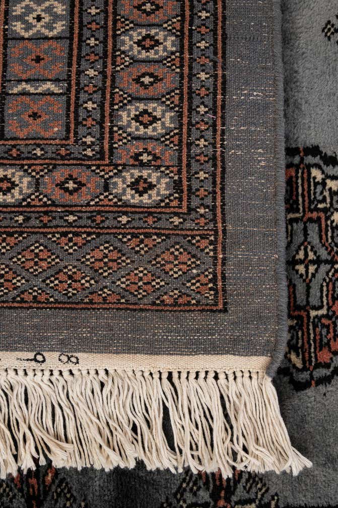 4' 3 x 5' 11 Hand Knotted Torkaman Persian Wool Rug