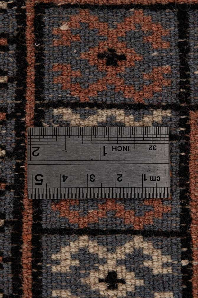 4' 3 x 5' 11 Hand Knotted Torkaman Persian Wool Rug