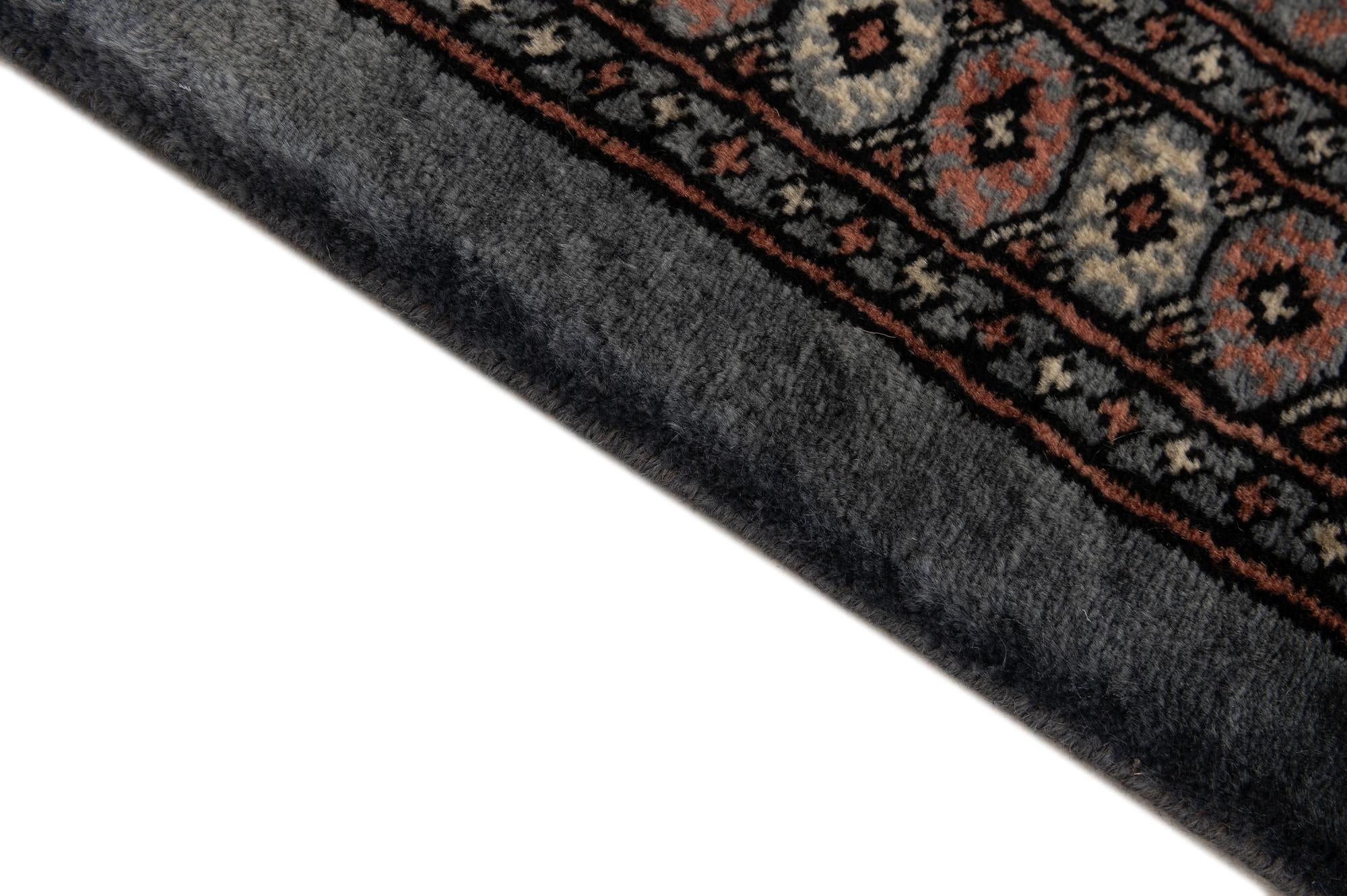 4' 3 x 5' 11 Hand Knotted Torkaman Persian Wool Rug